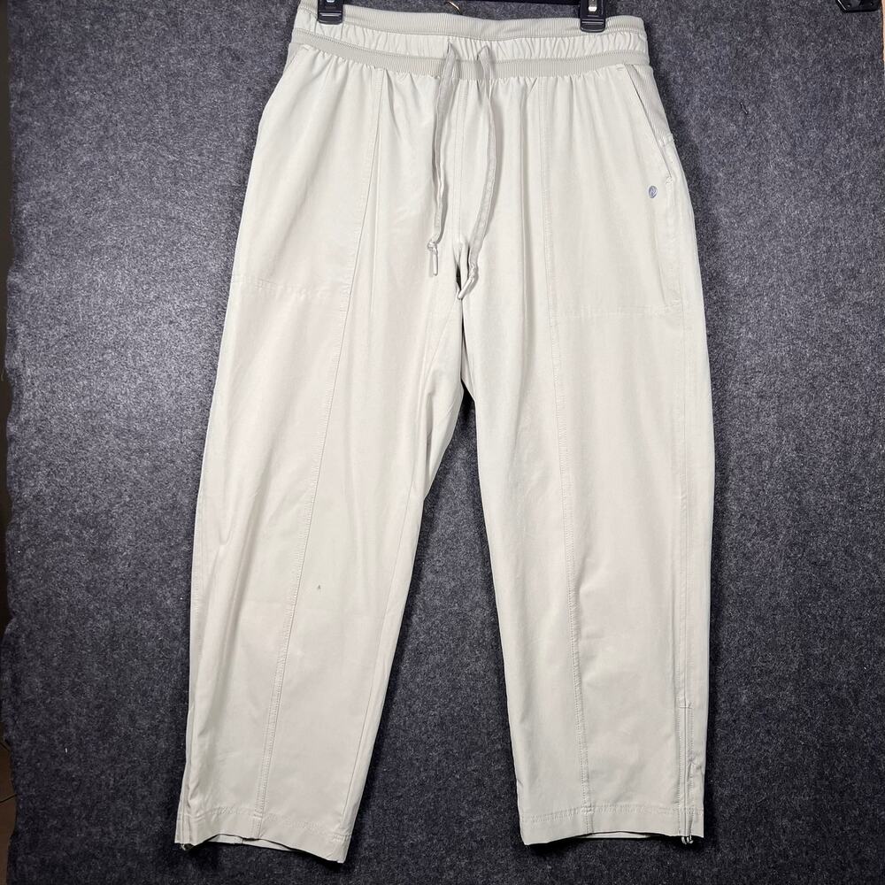 Apana Women’s S Pull-On Ankle Pants Elastic Waist Solid Yoga